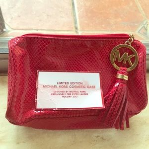 Limited edition Michael Kors cosmetic bag